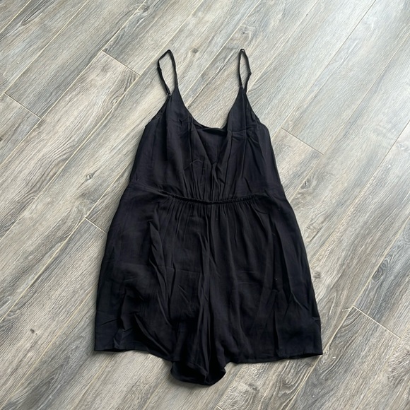 OAK + FORT Pants - OAK + FORT Black Romper